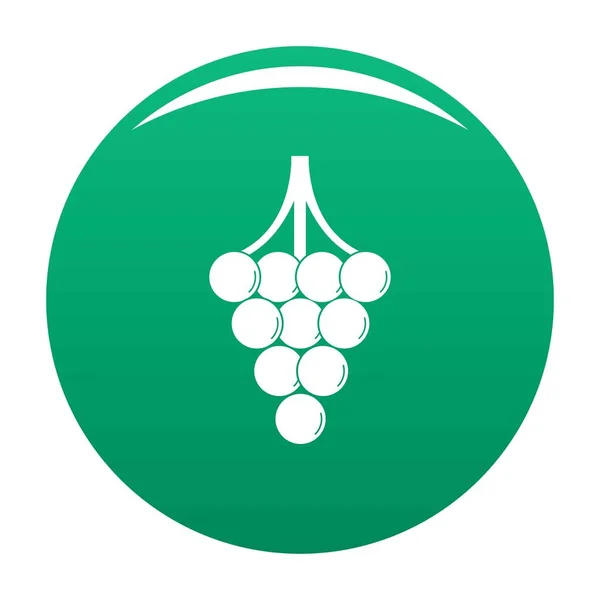 Icône de raisin non mûr vecteur vert — Image vectorielle