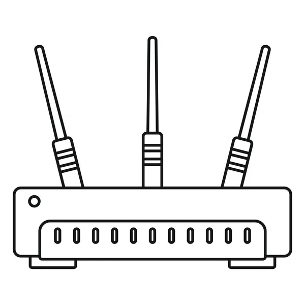 Icône du routeur Wifi, style contour — Image vectorielle