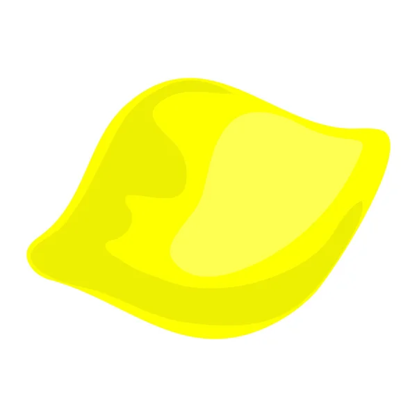 Icône jaune citron, style dessin animé — Image vectorielle