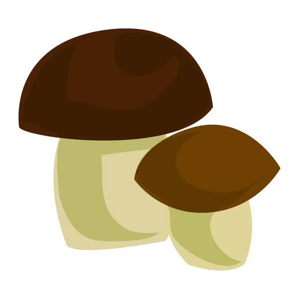 Foresta icona fungo, stile cartone animato — Vettoriale Stock