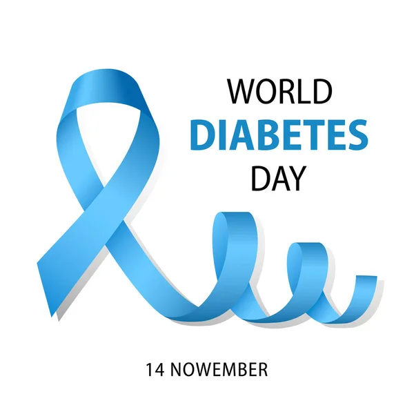 Wereld diabetes dag concept achtergrond, realistische stijl — Stockvector