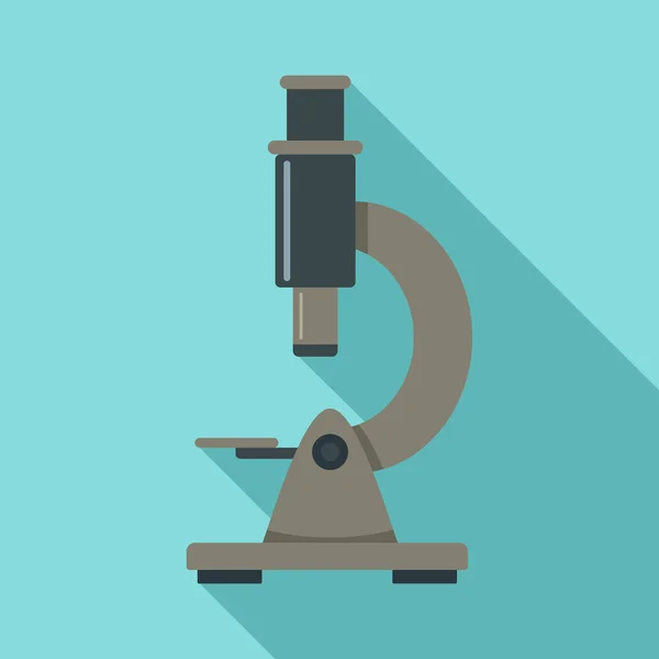 Modern Mikroszkóp ikon, lapos stílusú — Stock Vector