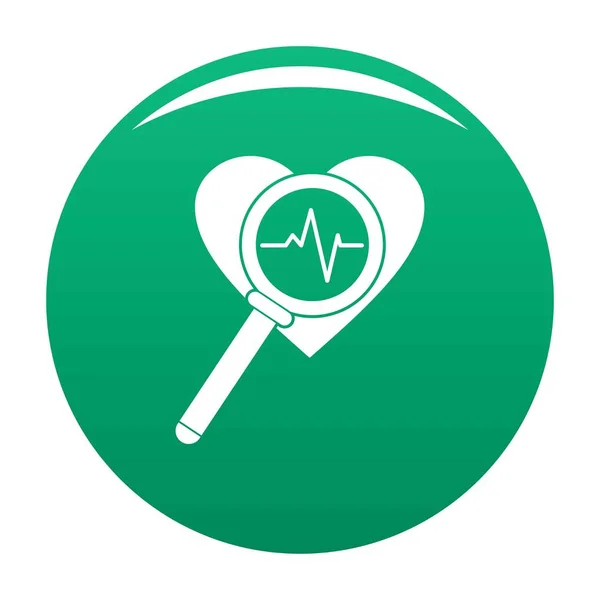 Πράσινο διάνυσμα εικονίδιο καρδιά — Διανυσματικό Αρχείο