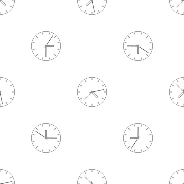 Fine clock pattern seamless vector — Stock Vector