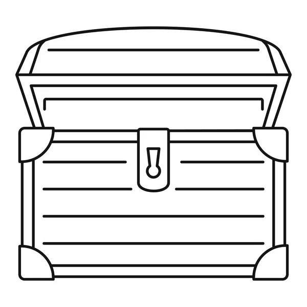Treasure chest ikon, dispositionsformat — Stock vektor