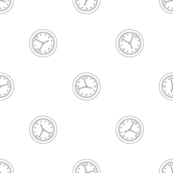 Clock face pattern seamless vector — Stock Vector