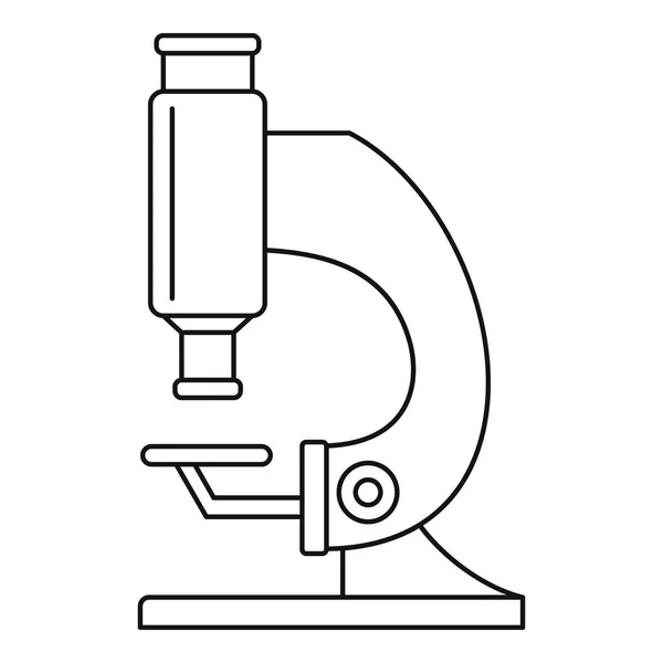 Ícone de microscópio de laboratório, estilo esboço —  Vetores de Stock