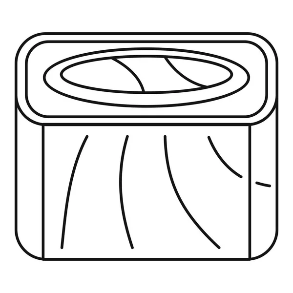 Lax rainbow sushi rulle ikon, dispositionsformat — Stock vektor