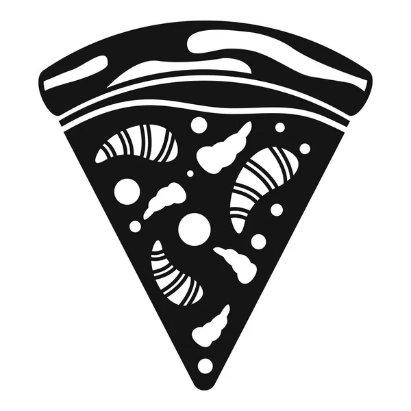 Icono de pizza de comida de mar, estilo simple — Archivo Imágenes Vectoriales