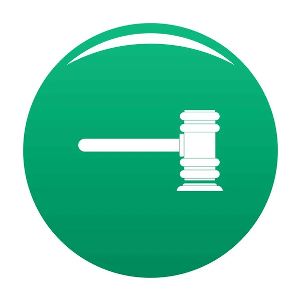 Legislação ícone vetor verde — Vetor de Stock