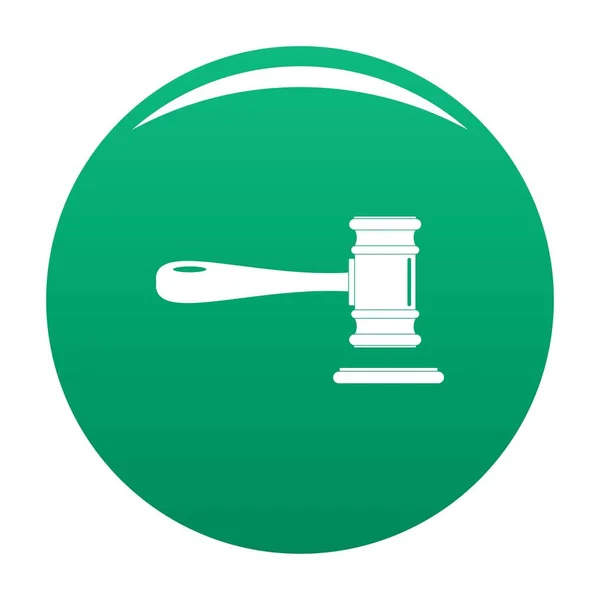 Bíróság ikon vektor zöld — Stock Vector