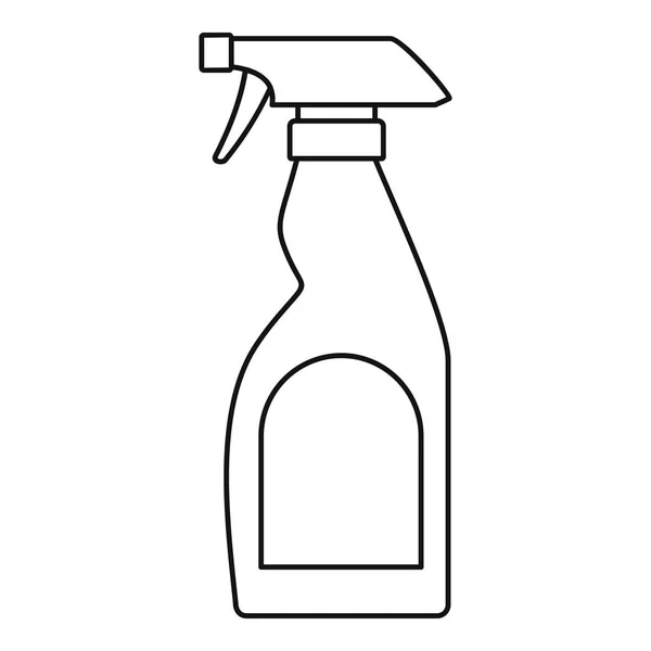 Icona spray bottiglia di pulizia, stile contorno — Vettoriale Stock