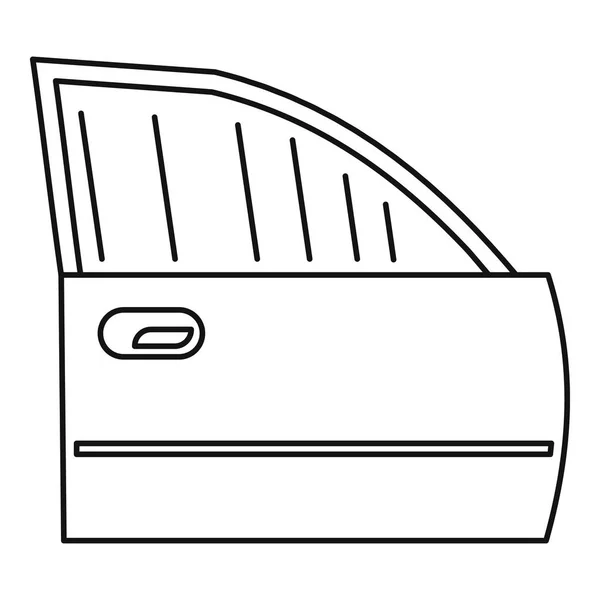 Icono de puerta de coche limpio, estilo de contorno — Vector de stock