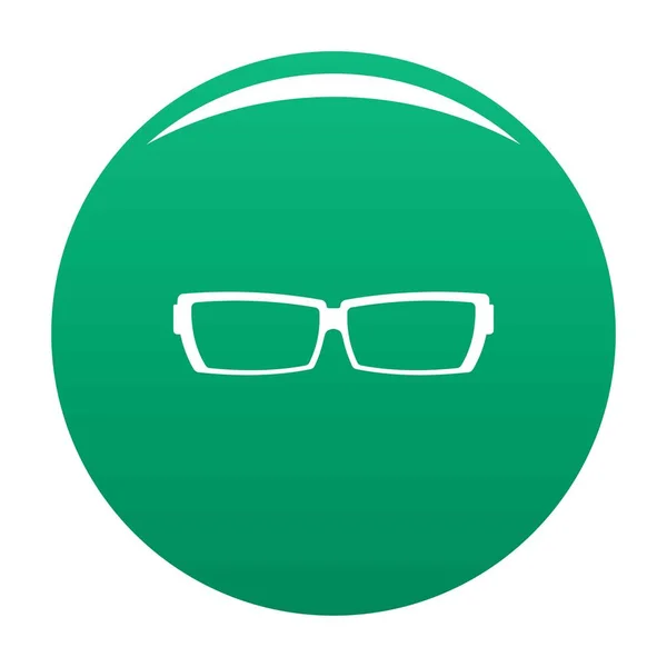 Astigmatické brýle ikonu vektorové zelená — Stockový vektor
