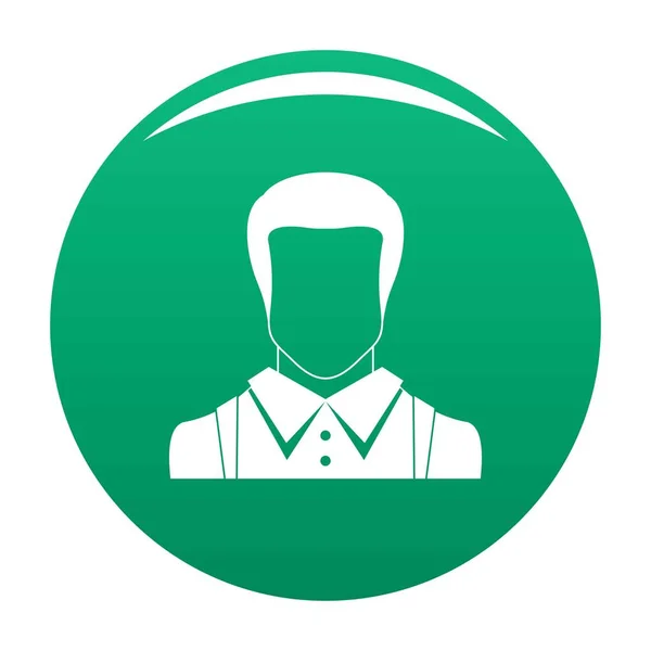 Man avatar icon vector green — Stock Vector