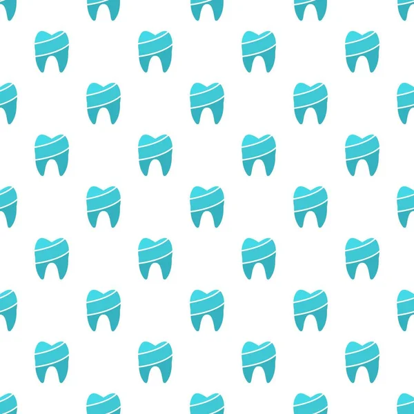 Shiny tooth pattern seamless vector — Stock Vector