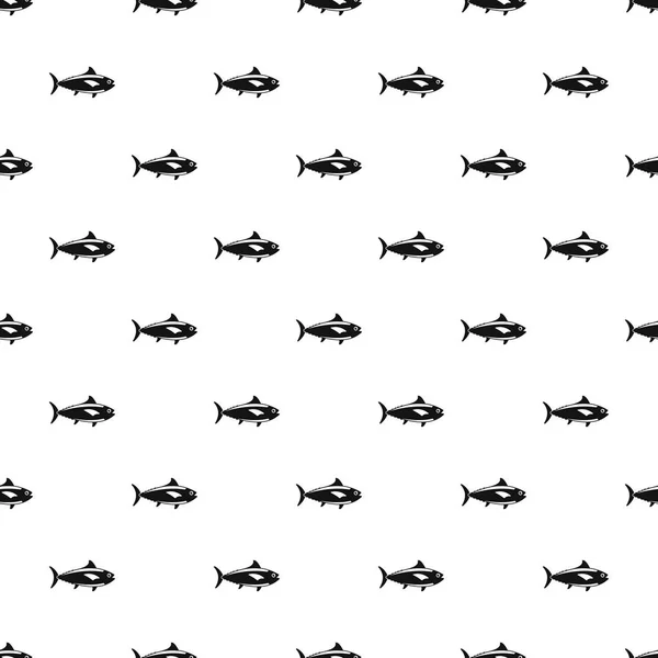 Modèle de poisson thon vecteur sans couture — Image vectorielle