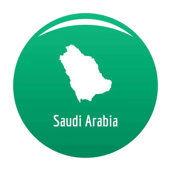 Saudi Arabia map in black vector simple — Stock Vector