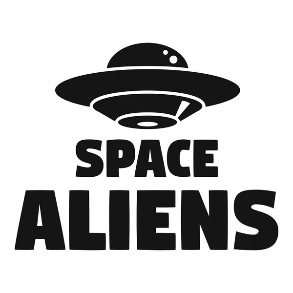 Space Aliens Day Logo Einfache Illustration Des Space Aliens Day — Stockvektor