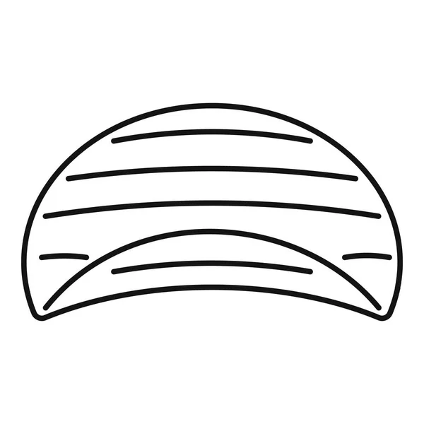 Kartoffel-Wellen-Chips-Symbol, Umriss Stil — Stockvektor