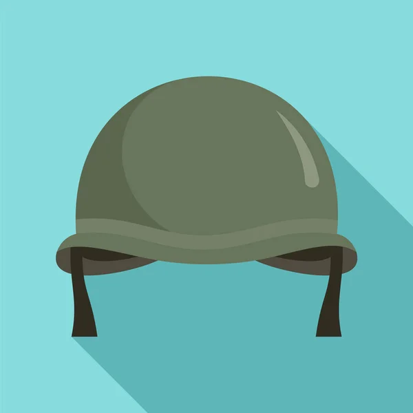 Bojové helmy icon, plochý — Stockový vektor