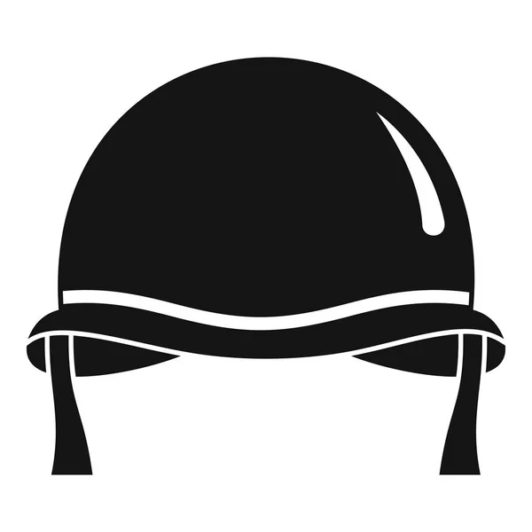 Icono del casco de combate, estilo simple — Vector de stock