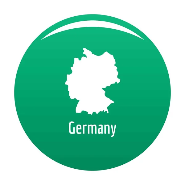 Allemagne carte en vecteur noir simple — Image vectorielle