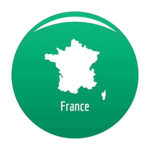 シンプルな黒のベクトルでフランス地図 — ストックベクタ
