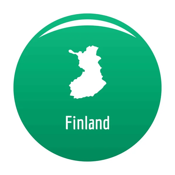 Finland map in black vector simple — Stock Vector