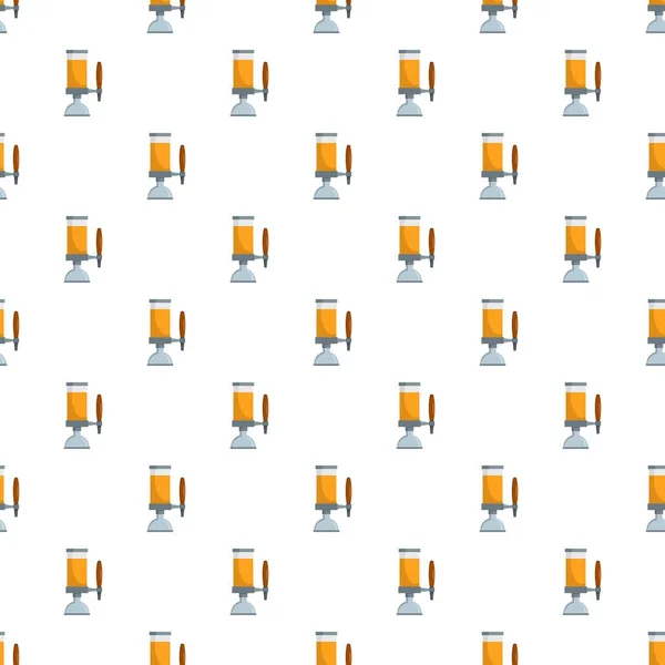 Patrón de grifo de cerveza vector sin costura — Archivo Imágenes Vectoriales