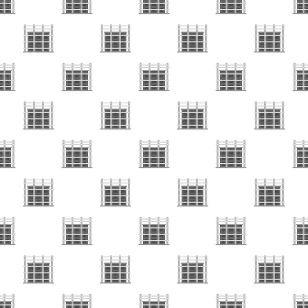 Gebäude äußere Muster nahtlosen Vektor — Stockvektor