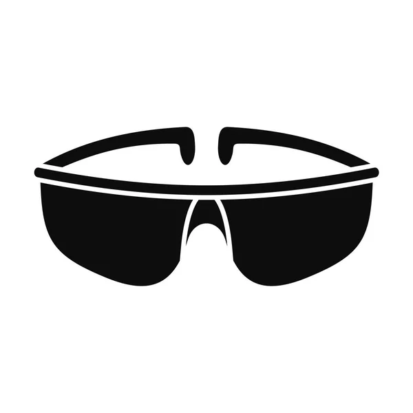 Chemikalienschutz Brille Symbol, einfacher Stil — Stockvektor