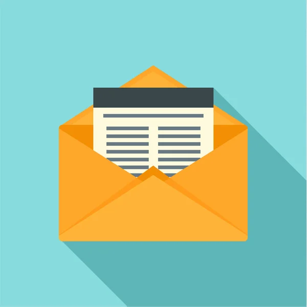 Icono de correo, estilo plano — Vector de stock