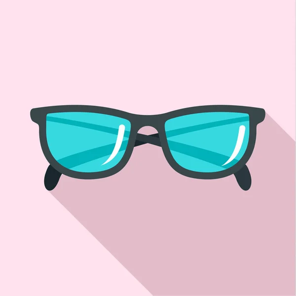 Ikona s brýlemi účetní, plochý — Stockový vektor