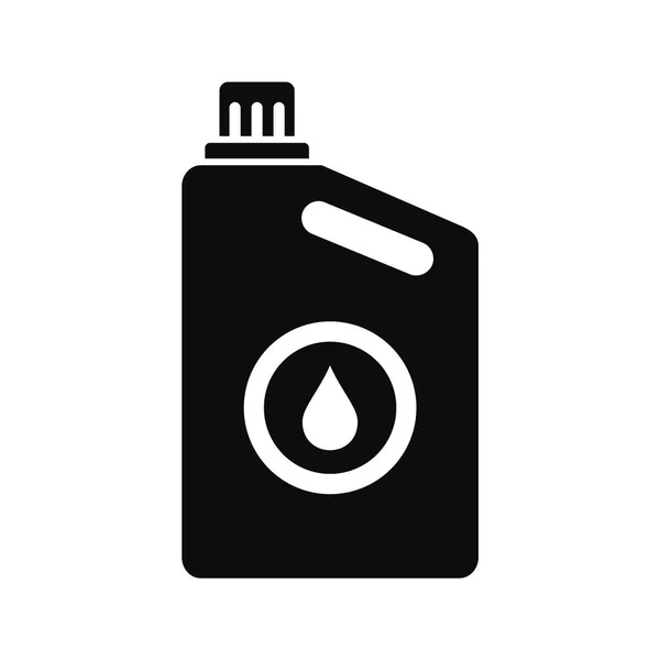 Icono de bote de plástico de aceite, estilo simple — Vector de stock