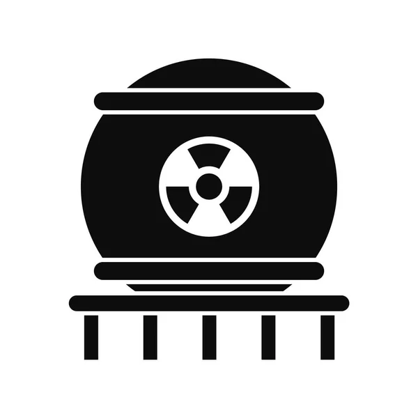 原子力アイコン、シンプルなスタイル — ストックベクタ