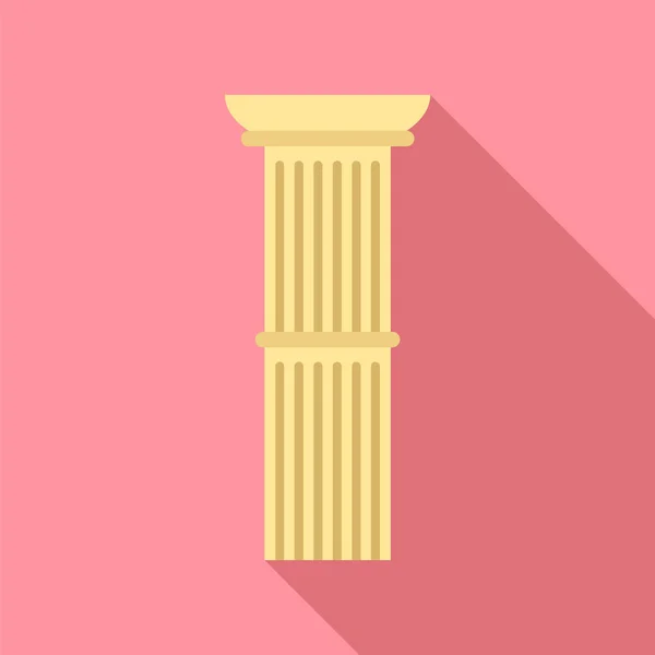 Icône de pilier, style plat — Image vectorielle