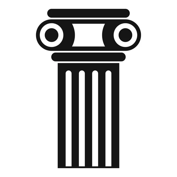 Tempelsäule Ikone, einfacher Stil — Stockvektor