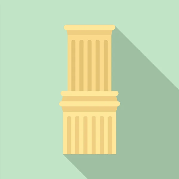 Antikes Säulensymbol, flacher Stil — Stockvektor