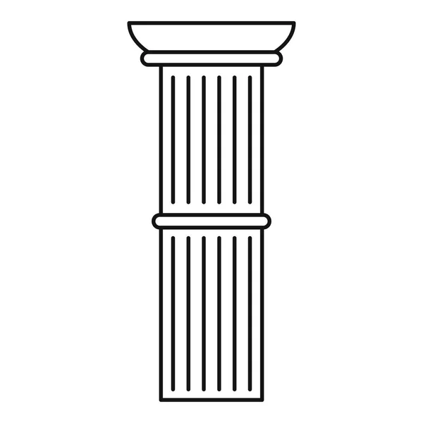 Icono de columna, estilo de esquema — Vector de stock