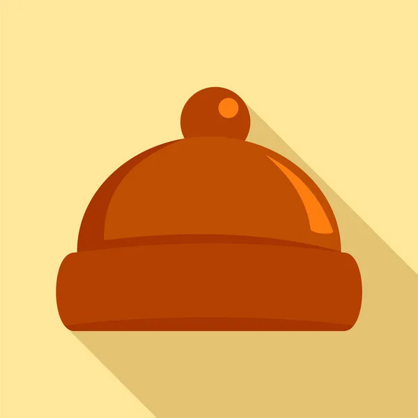 Beanie Hat Ikona Plochý Obrázek Beanie Hat Vektorové Ikony Pro — Stockový vektor