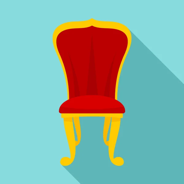 Кинг-трон, плоский стиль — стоковый вектор
