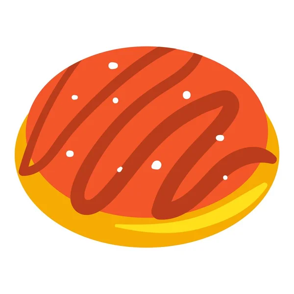 Jewish easter cake icon, cartoon style — Stock Vector
