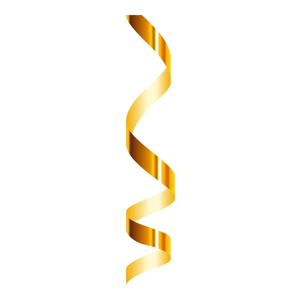 Icono de serpiente espiral, estilo realista — Vector de stock