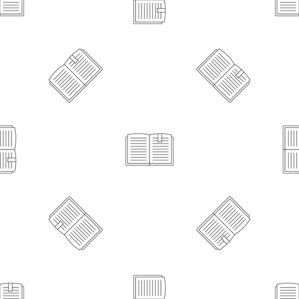 Modèle de livre ouvert vecteur sans couture — Image vectorielle