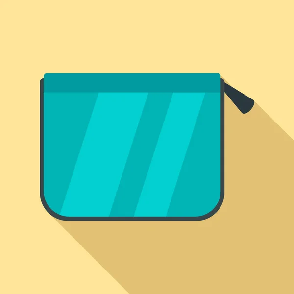 Pencil box icon, flat style — Stock Vector