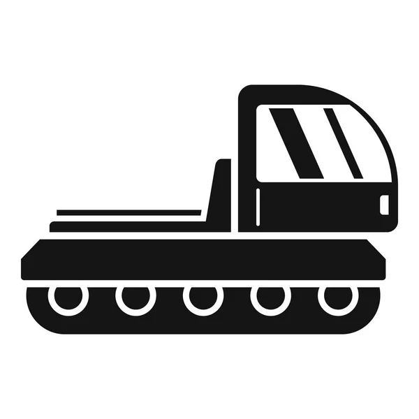 Montaña snowcat icono, estilo simple — Vector de stock
