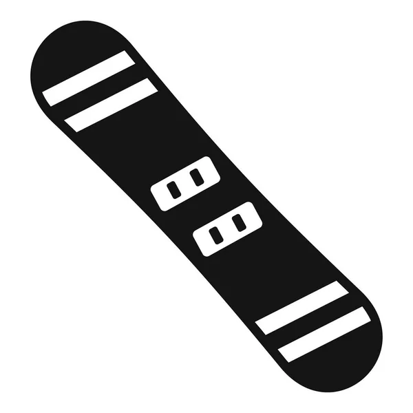 单板滑雪图标，简单的样式 — 图库矢量图片
