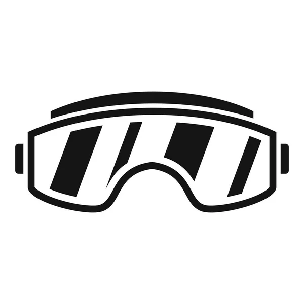 Ícone de óculos de esqui, estilo simples —  Vetores de Stock