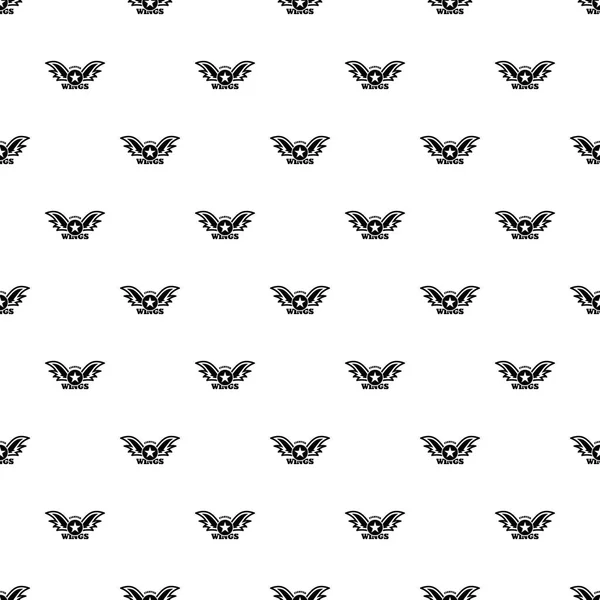 Wings star fighter pattern seamless vector — Stock Vector